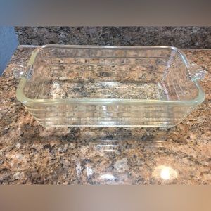 Vintage Glasbake Clear Loaf Pan
